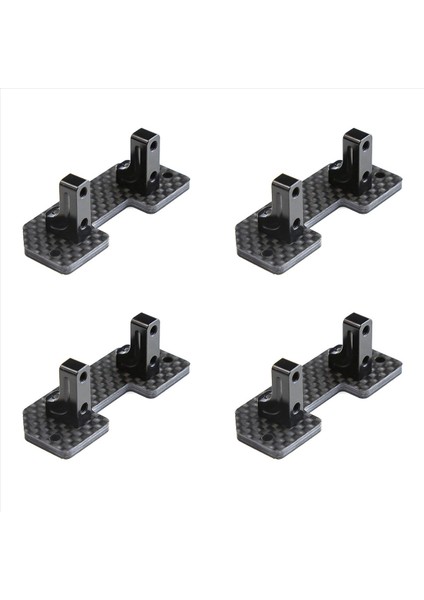 4x Karbon Fiber Servo Montaj Aks Up Eksenel SCX10 SCX10 Iı 90046 1/10 Rc Craıl Araç Yükseltme Parçaları (Yurt Dışından)