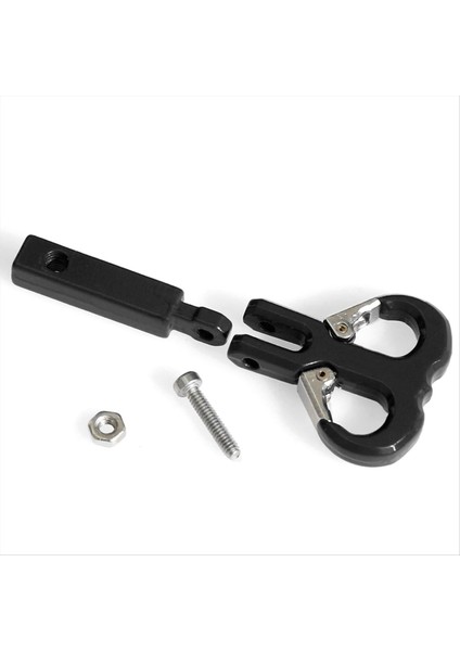 1/10 Rc Model Araba Paletli SCX10 At6 Nt6 Nt4 Siyah Için Metal Römork Kancası Boynuz Şeklinde Kurtarma Kancası (Yurt Dışından)