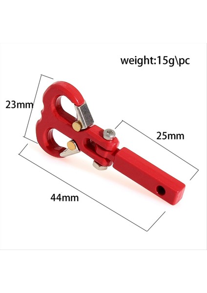 1/10 Rc Model Araba Paletli SCX10 At6 Nt6 Nt4 Siyah Için Metal Römork Kancası Boynuz Şeklinde Kurtarma Kancası (Yurt Dışından) fiyatları