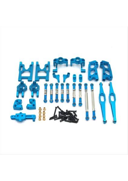 Wltoys Için 1/12 12428 12423 12427 Rc Araç Parçaları Fy Modeli Yükseltilmiş Metal Parçalar Salıncak Kol Koltuğu Rc Araç Parçaları Seti Mavi (Yurt Dışından)