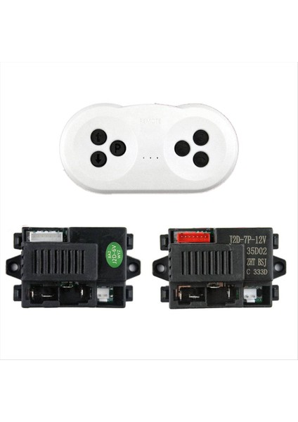 Çocuklar Elektrikli Araba Uzaktan Kontrolör Rc Model Araçlar Yedek Parçalar (Uzaktan KUMANDA+12V Alıcı) (Yurt Dışından) fırsatları
