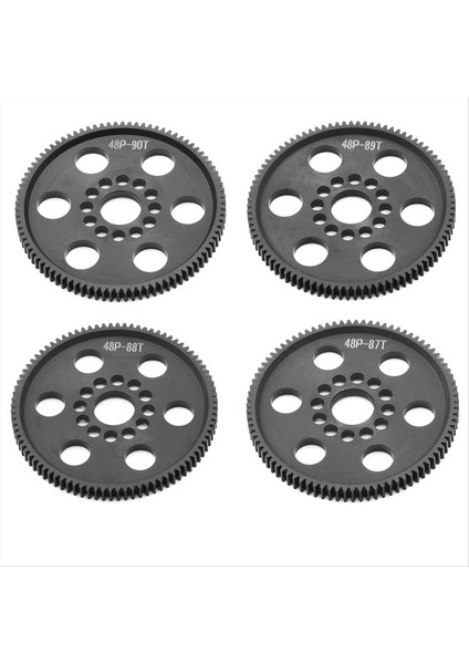4pcs 48P Spur Dişli Ana Dişli 87T+88T+89T+90T 3 Sakura S Xi Xıs Cs D4 D5 1/10 Rc Araba Yükseltme Parçaları (Yurt Dışından)
