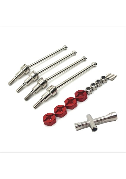 Scy Için 1/16 Jjrc Q117 W130 W141 Rc Fırça Uzaktan Kumanda Araç Parçaları Yükseltme Sürücü Milini Geliştirilmiş Performans Kırmızı (Yurt Dışından)