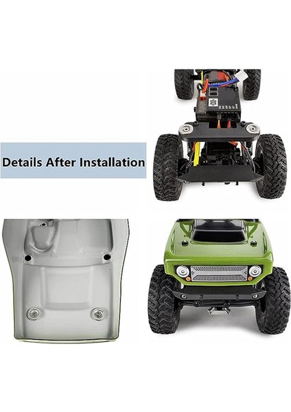 Eksenel SCX24 Için 90081 1/24 Model Araba Aksesuarları Görünmez Vücut Kabuğu Post Vücut Kabuğu Montaj Vücut Portu (Yurt Dışından) indirimleri