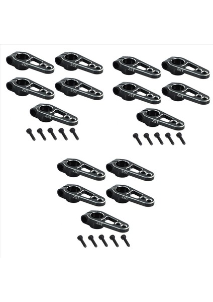 15PCS Alüminyum Alaşım 31MM 25T Direksiyon Servo Kol Boynuzu Futaba Sakura D4 1/10 Rc Drift Araba Palet Parçaları Siyah (Yurt Dışından)