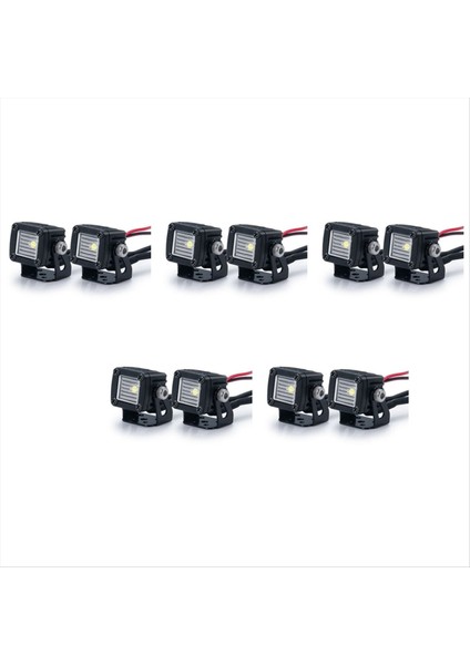 10X Modifiye Farlar Spotlar Araba Üst Işıklar Eksenel SCX10 Jeep Traxxas Trx4 Trx6 1/10 Için Tampon Işıkları (Yurt Dışından)