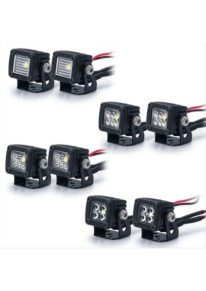 10X Modifiye Farlar Spotlar Araba Üst Işıklar Eksenel SCX10 Jeep Traxxas Trx4 Trx6 1/10 Için Tampon Işıkları (Yurt Dışından) fiyatları
