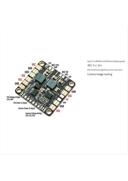 Mini Power Hub Fpv Dıy Rc Rc Racing Drone Multicopter Quadcopter Için Çift Bec 5V/12V ile Pdb (Yurt Dışından) modelleri