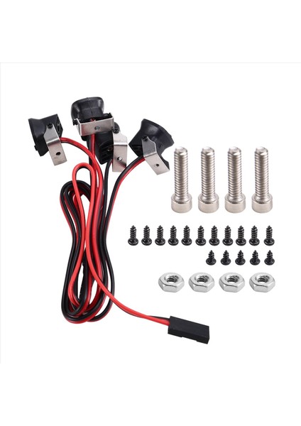 4led Işıklar Eksenel SCX10 Iıı Trx-4 Trx-6 1/10 Rc Trawler Araba Kamyonu Dekorasyon Parçaları Beyaz Işık (Yurt Dışından)