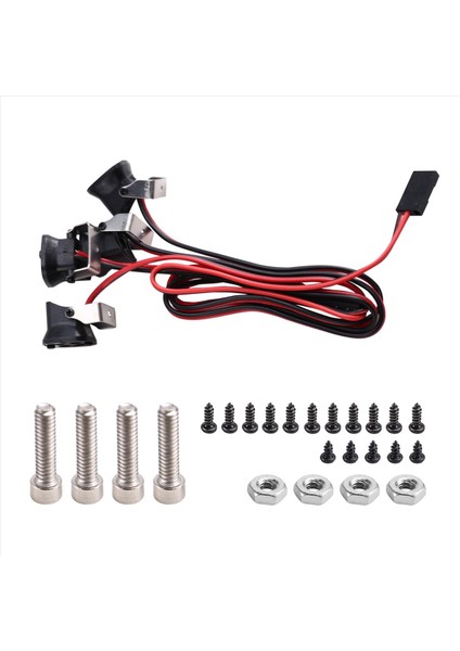 4led Işıklar Eksenel SCX10 Iıı Trx-4 Trx-6 1/10 Rc Trawler Araba Kamyonu Dekorasyon Parçaları Beyaz Işık (Yurt Dışından) modelleri