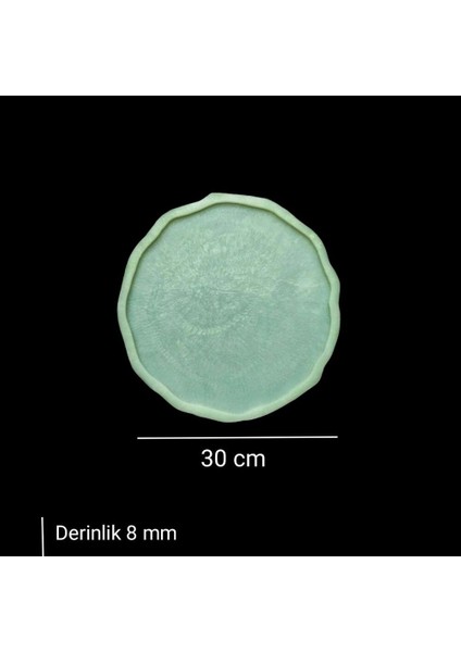 30 cm - Kavisli Yuvarlak Tepsi Kalıbı - Kod:İnci fiyatları