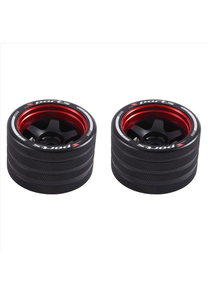 Sanwa Mt4 /futaba Için 2x 4px /flysky Nb4 /ko Ex Sonraki /wfly X9 Uzaktan Kumanda Evrensel Metal Handwheel Direksiyon Simidi Kırmızı (Yurt Dışından)