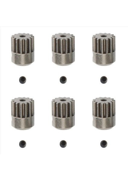 6pcs Metal Motor Dişli Pinyon Dişli Haıboxtıng Hbx 16889 16889A 16890 16890A SG1601 SG1602 Rc Araba Yedek Parçaları (Yurt Dışından)