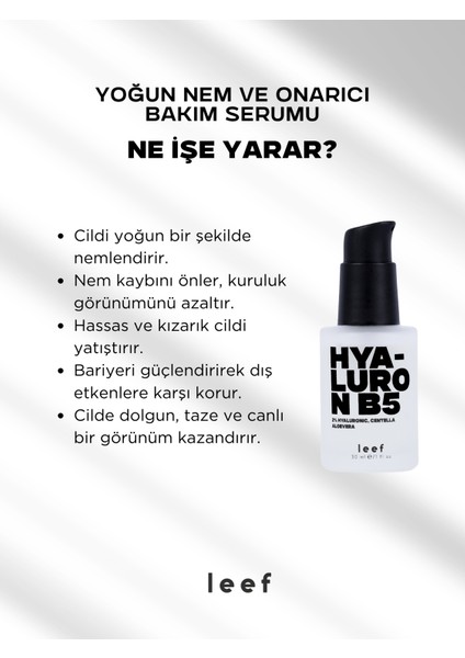 Hyaluron B5 Serum | Su Bazlı | %2 Hyaluronik Asit | Tüm Ciltler