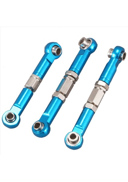Wltoys Için 21X 144001 1/14 Rc Araba Yedek Parçalar Metal Bağlantı Servo Çekme Çubuk Direksiyon Çubuğu Seti Mavi (Yurt Dışından) modelleri