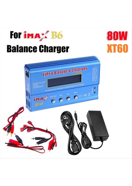 Imax B6 80W Lıpo Pil Şarj CIHAZI+XT60 Lıpo Nımh Lı-Ion Nı-Cd Dijital Lipro Denge Şarj Cihazı Pil Şarj Cihazı Ab Fişi (Yurt Dışından) indirimleri