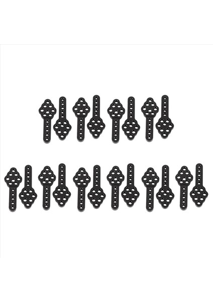 20PCS Cnc Metal Şok Emici Montaj Ayar Lik Açısı Rc Prıger Araç Axıal SCX10 90046 D90 D110 Siyah (Yurt Dışından)