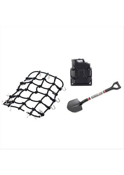 Universal 8pcs/set Simüle Dekorasyon Bavul Bagaj Net Kürek Trx4 SCX10 90046 1/10 Rc Araç Aksesuarları Siyah (Yurt Dışından) fırsatları