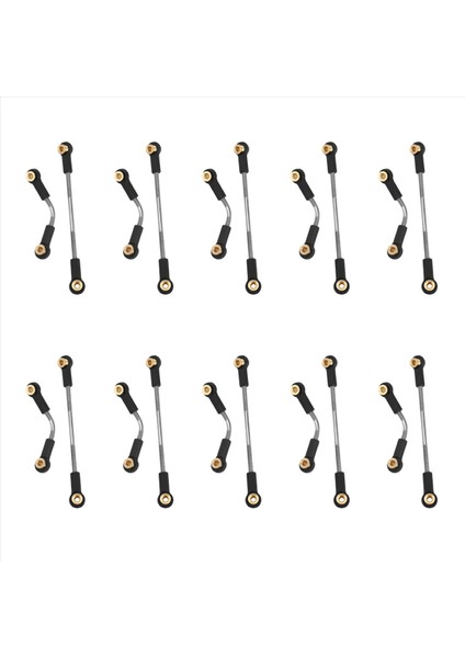 10 Set Rc Araç Direksiyon Çekme Çubuğu Yükseltme Parçası Metal Rc Direksiyon Çubuğu Wpl B1 B14 B14 B24 B24 C24 1/16 (Yurt Dışından)