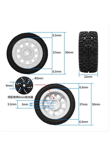 12PCS Rc Araba Tekerlek Lastikleri Sg 1603 Sg 1604 SG1603 SG1604 1/16 Rc Araba Yedek Parçalar Aksesuarları (Yurt Dışından) modelleri