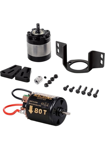 Harici Karbon Fırçası 540 Fırçalanmış Motor 1 5 Azaltma Şanzımanı 1/10 Rc Reber Için Dişli Box 1/10 Rc Araç Paletli SCX10 Trx4 (Yurt Dışından)