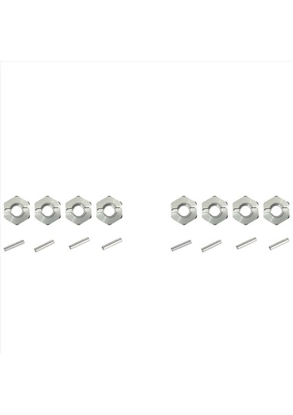 8pcs Metal 12MM Tekerlek Hex Hub Adaptörü Mjx Hyper Go H16 16207 16208 16209 16210 14301 14302 Rc Araba Yükseltme Parçaları (Yurt Dışından)