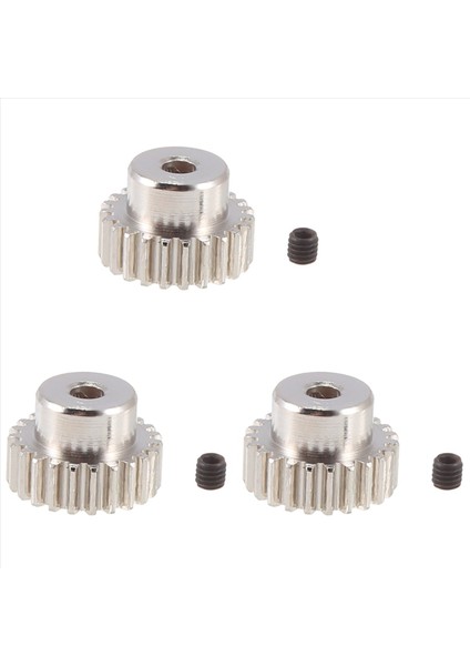 3pcs 3 175MM Mil Metal Pinyon Motor Dişli 32DP 48DP 64DP 1/10 1/8 Rc Car 3650 3660 23T Için M0 6 M0 8 (Yurt Dışından) modelleri