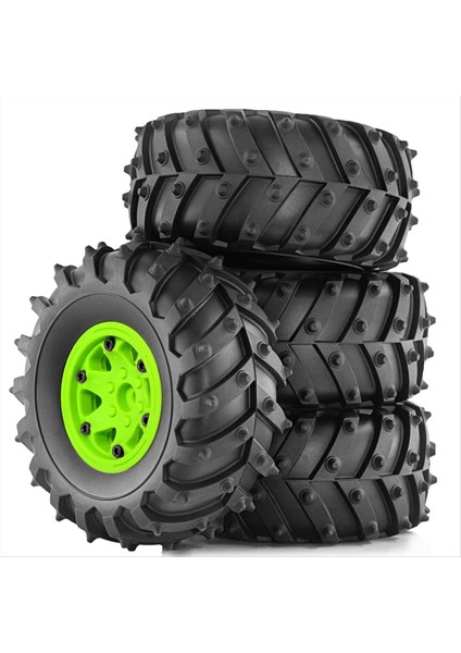 4pcs 128MM 1/10 Canavar Beadlock Tekerlek 1/10 Rc Paletli Araba Trx4 D90 D110 Eksenel SCX10 Yeşil Için Set (Yurt Dışından)