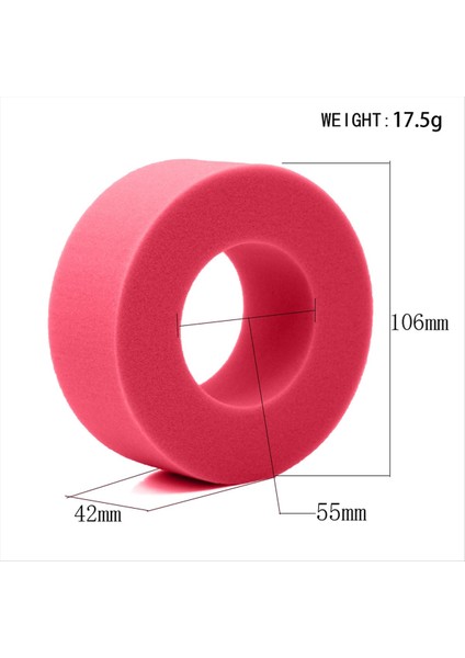 4pcs Rc Çift Aşamalı Daha Yumuşak Köpük 100-110MM Uyum 1 9 Inç Tekerlek Lastikleri Rc Paletli Eksenel SCX10 90046 Trx4 Kırmızı (Yurt Dışından) fiyatları