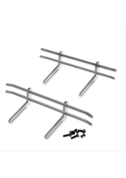 1/10 Rc Prıger Axıal Trx4 SCX10 90046 90047 Için Metal Ön Arka Tampon 90047 Yükseltme Parçaları Gümüş (Yurt Dışından)