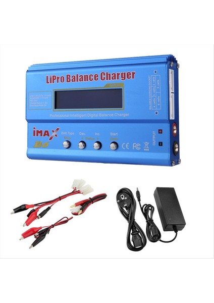 Imax B6 80W Lıpo Pil Şarj Cihazı+Tamiya Nımh Lı-Cd Dijital Lipro Denge Şarj Cihazı Pil Şarj Cihazı Ab Fişi (Yurt Dışından)