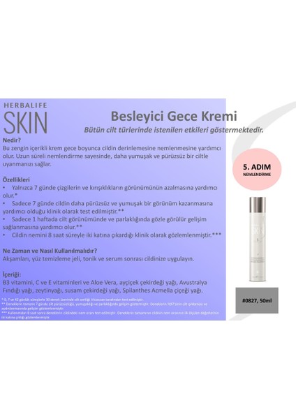 Skin Besleyici Gece Kremi 50ML fiyatları