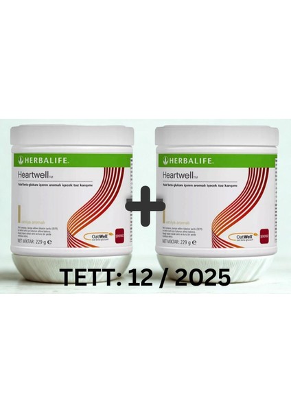 2 Adet Heartwell Beta Glukan Besin Desteği Stk: 12/2025