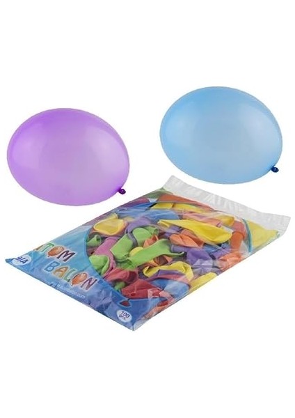 Ticaret 9A Karışık Renkli Balon 100'LÜ Atom modelleri