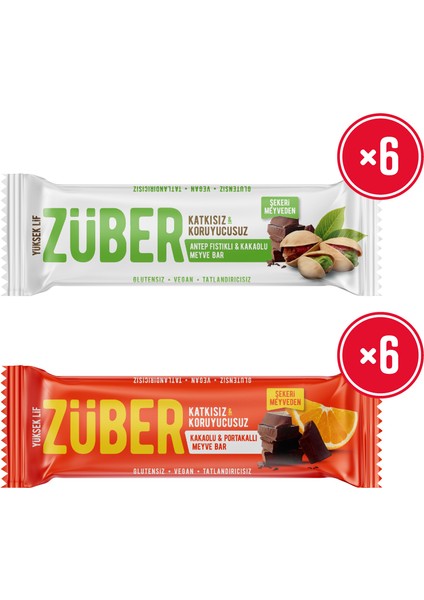 Antepli ve Portakallı Meyve Bar Paketi X12 Adet