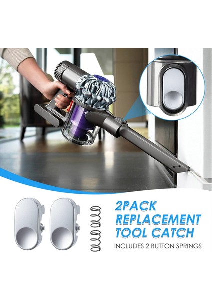 V6 DC25, DC27, DC28, DC31, DC33, DC34 Elektrikli Süpürge Yedek Parçaları Için Gümüş Takım Tutucu - Model 911523-03 (Yurt Dışından) modelleri