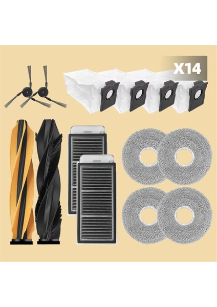 L40S Pro Ultra / X50 L50 Parçaları Için Ana Yan Fırça Filtre Paspas Bezi Toz Torbası Aksesuarları A (Yurt Dışından) fırsatları