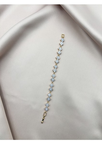 Fıora Bileklik Gümüş Zirkon Taşlı | 316L Çelik - Kararmaz | Hediyelik Kadın fiyatları