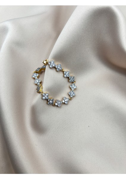 Fıora Bileklik Gümüş Zirkon Taşlı | 316L Çelik - Kararmaz | Hediyelik Kadın modelleri