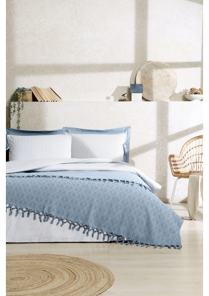 Çift Kişilik Ranforce Nevresim Takımı Pikeli