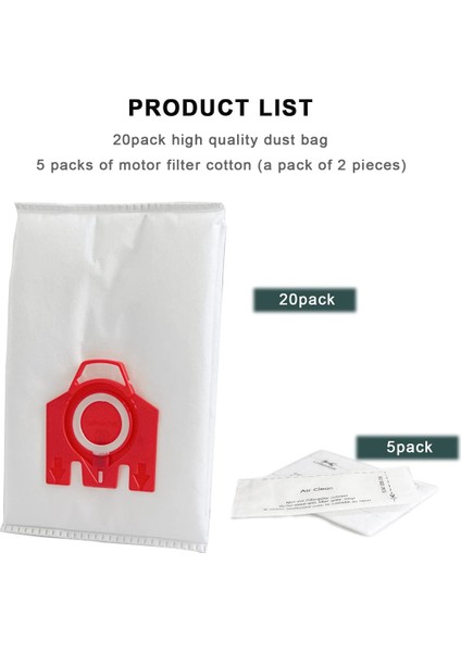 S200, S300, S600, S4 S6 Compact C2 C1 Serisi Hazneli Elektrikli Süpürge Için 6'lı Yedek Fjm 3D Verimli Toz Torbası (Yurt Dışından) fiyatları