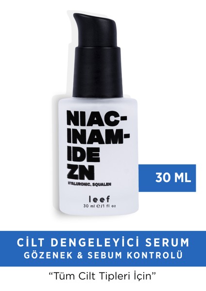 Niacinamide Zn Serum | Su Bazlı | Sebum Düzenleyici | Tüm Ciltler