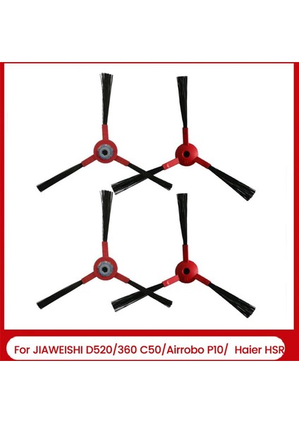 Jıaweıshı D520/360 C50/P10/ELEKTRIKLI Süpürge Aksesuarları Için 4 Adet Yan Fırça Yedek Parçası (Yurt Dışından)