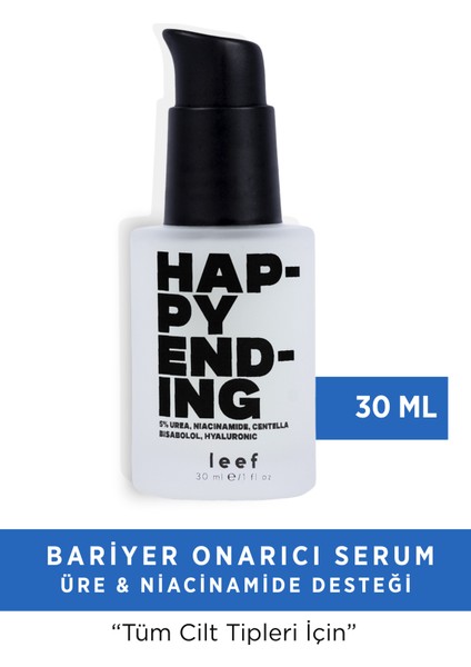 Happy Ending Serum | %5 Üre Doğal Nemlendirme | Su Bazlı | Tüm Ciltler