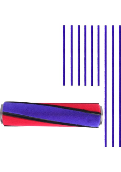 V6 V7 V8 V10 V11 Yumuşak Silindirler Için 9 Keçe Şeritli Yedek Fırça Elektrikli Süpürge Parçaları (Yurt Dışından)