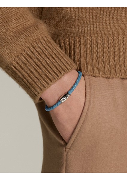 Meisterstück Dumanlı Mavi Deri-Çelik Bileklik 13429368 fırsatları