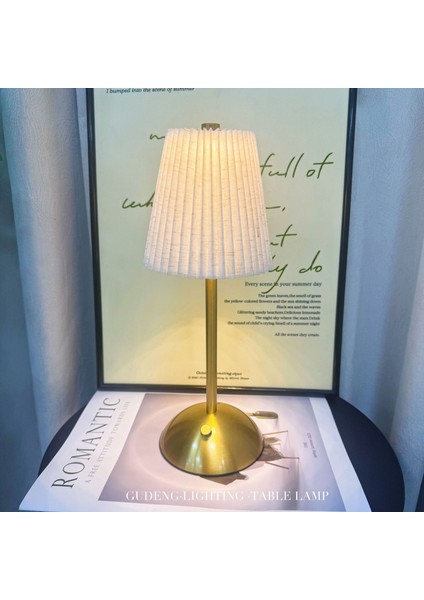 Yatak Odası Başucu Pliseli Kumaş Gece Işığı (Yurt Dışından) fiyatları