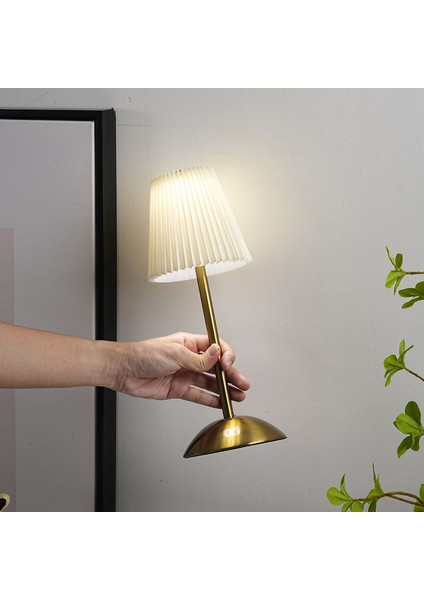 Yatak Odası Başucu Pliseli Kumaş Gece Işığı (Yurt Dışından) modelleri