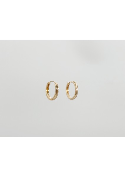 18K Rose Gold Plated Mini Hoop Küpe