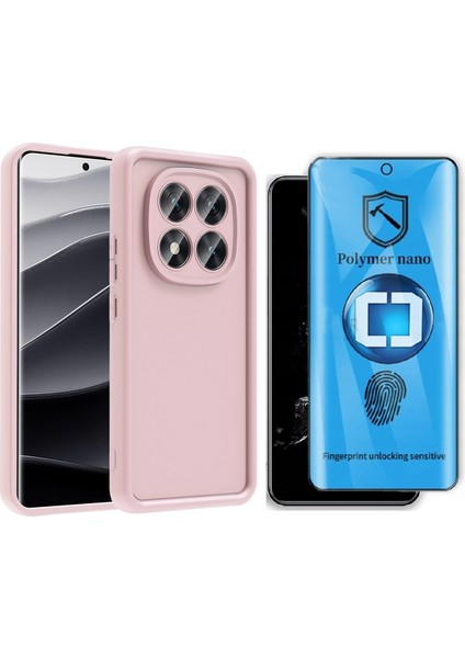 Xiaomi Redmi Note 14 Pro 5G Kılıf Kamera Korumalı Zore Ananas Kapak + Polymer Nano Ekran Koruyucu